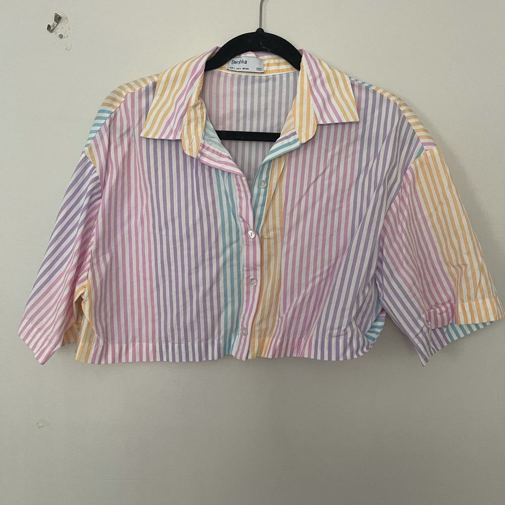 STRIPED BERSHKA TOP